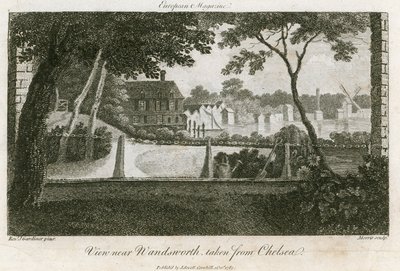 Uitzicht op Wandsworth, genomen vanuit Chelsea door English School