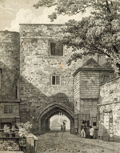 Uitzicht op de Bloody Tower door English School