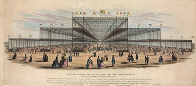 Uitzicht op het Interieur van het Gebouw in Hyde Park voor de Tentoonstelling van 1851 door English School