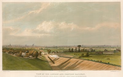Uitzicht op de London en Croydon Railway door English School