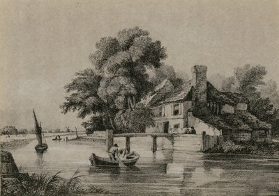 Uitzicht op de rivier de Lee door English School