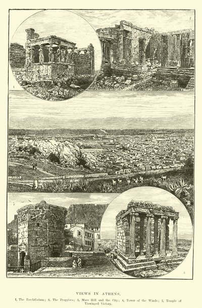 Zichten in Athene door English School