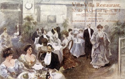 Villa Villa Restaurant, 37-38 Gerrard Street, Londen W1 door English School