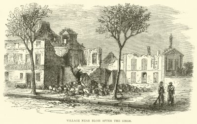 Dorp nabij Blois na het beleg, december 1870 door English School
