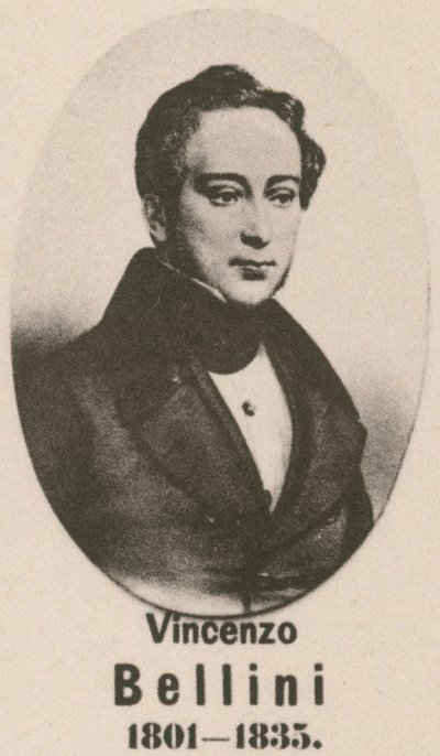 Vincenzo Bellini (gravure) door English School