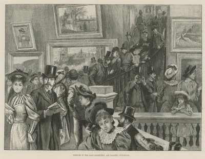 Bezoekers van de leencollectie door English School