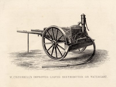 W. Crosskills verbeterde vloeistofverdeler of waterwagen door English School