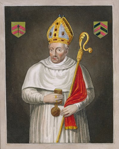 Walter de Merton (gest. 1277), naar een schilderij in de Bodleian Gallery door English School