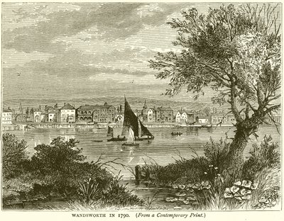 Wandsworth in 1790 door English School