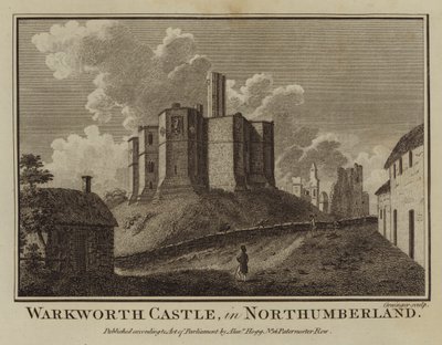 Warkworth Kasteel, in Northumberland door English School