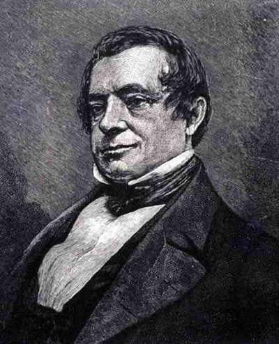 Washington Irving (1783-1859) (gravure) door English School