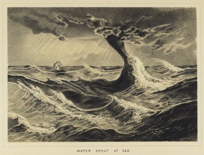 Waterspout op zee door English School