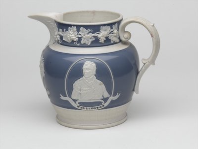 Waterloo herdenkingskruik, ca. 1815 door English School