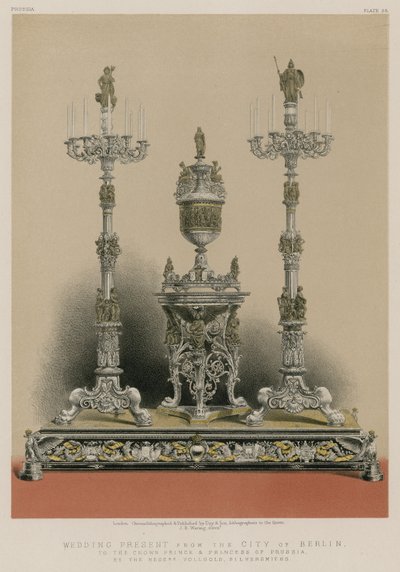 Huwelijksgeschenk van de stad Berlijn aan de kroonprins en prinses van Pruisen door English School