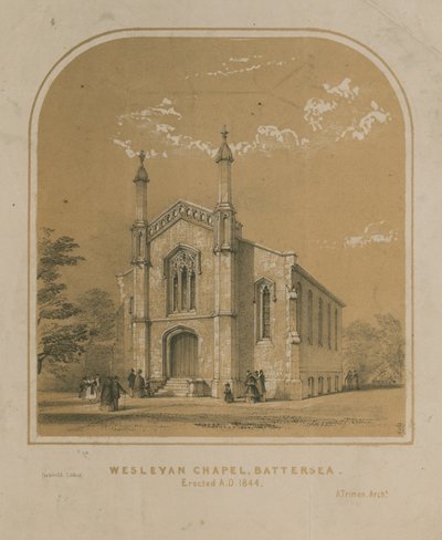 Wesleyan kapel in Battersea door English School