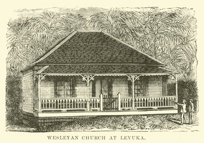 Wesleyaanse kerk in Levuka door English School