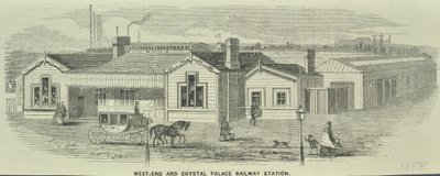 West End en Crystal Palace treinstation, Queenstown Road door English School