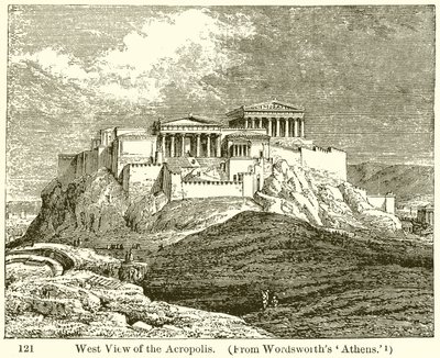 Westelijk Uitzicht op de Akropolis door English School