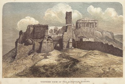 Westelijk Uitzicht op de Akropolis, Athene door English School
