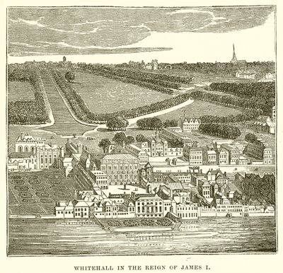Whitehall in het bewind van James I door English School