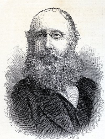 William Bromley-Davenport (1821-1884) uit Illustrated London News 28 juni 1884 door English School
