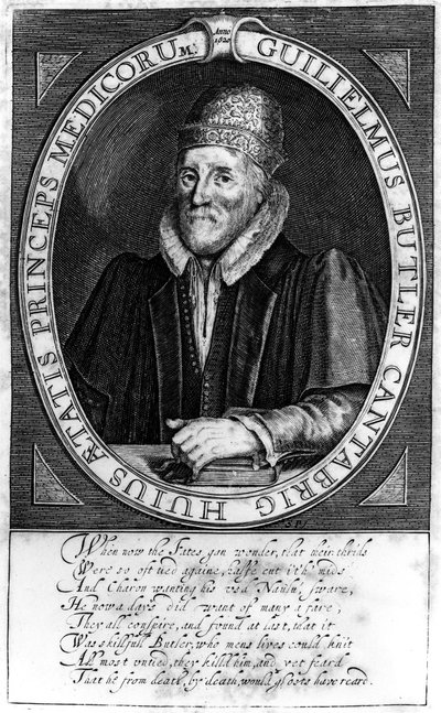 William Butler, naar een origineel portret in Clare Hall, Cambridge, 1620 door English School