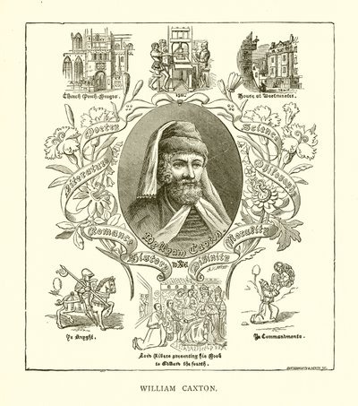 William Caxton door English School