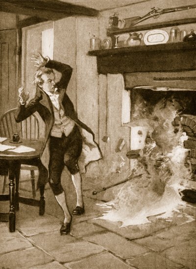 William Herschels zelfgemaakte oven stort in door English School