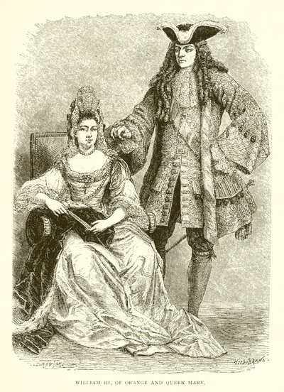 Willem III van Oranje en Koningin Mary door English School