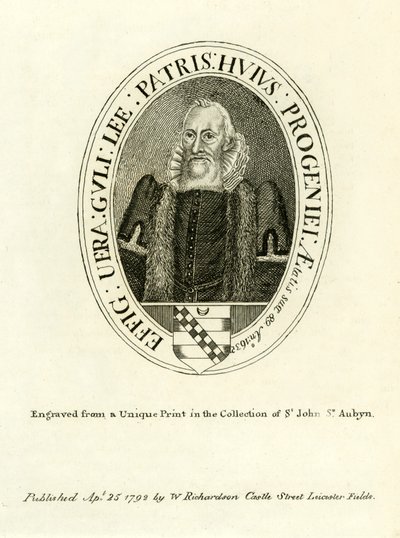 William Lee van Abingdon door English School