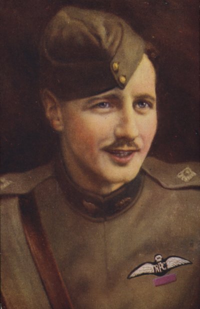 William Leefe Robinson VC (kleurenlitho) door English School