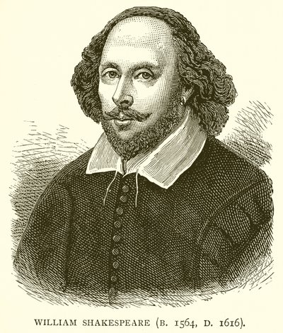 William Shakespeare (geb. 1564, gest. 1616) door English School