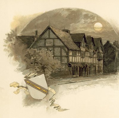 Geboortehuis van William Shakespeare in Henley Street door English School