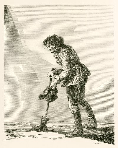 William Tomlins, een straatveger door English School