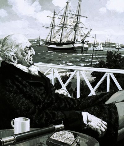William Turner zat urenlang te kijken naar de voorbijvarende zeilschepen door English School