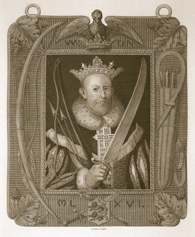 Willem de Eerste, gegraveerd door J. Fittler, illustratie uit David Humes The History of England, uitgegeven door R. Bowyer, Londen, 1812 door English School