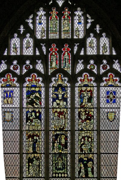 Raam Ww met fragmenten en panelen opnieuw samengesteld door Eric Milner-White 1955-57 door English School