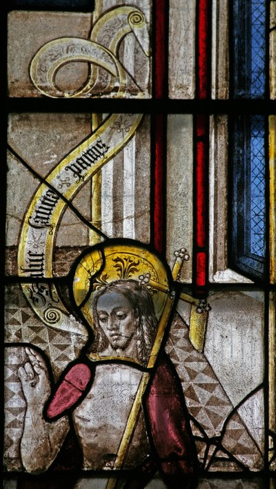 Raam s3 met een Opstandingsscène: de verschijning aan Maria Magdalena door English School
