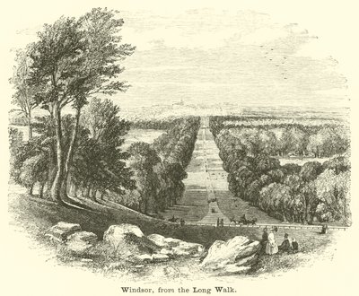 Windsor, vanaf de Lange Wandelweg door English School
