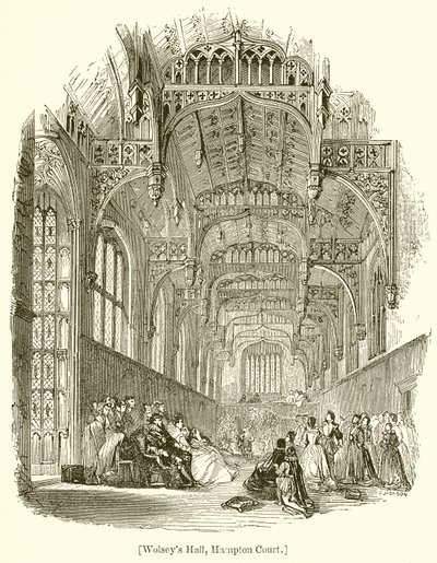 Wolseys Hal, Hampton Court door English School