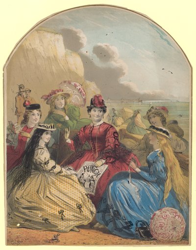 Vrouwen aan de kust door English School