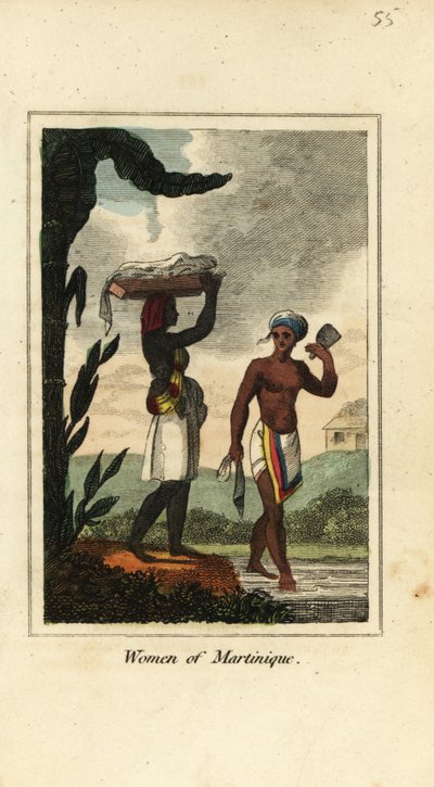 Vrouwen van Martinique, Antillen, West-Indië door English School