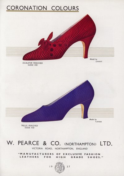 Dames schoen advertentie, 1930s door English School