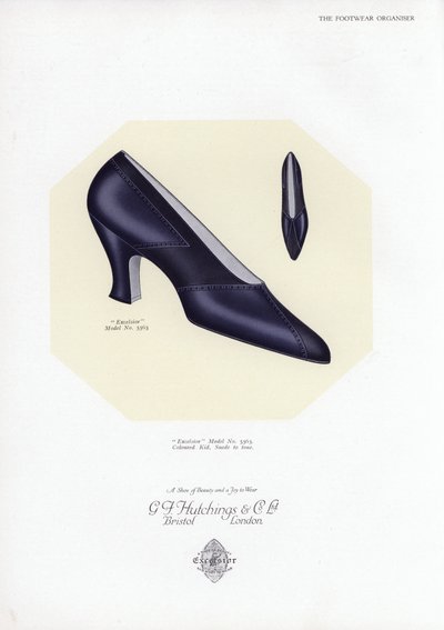 Dames schoen advertentie, 1930s door English School