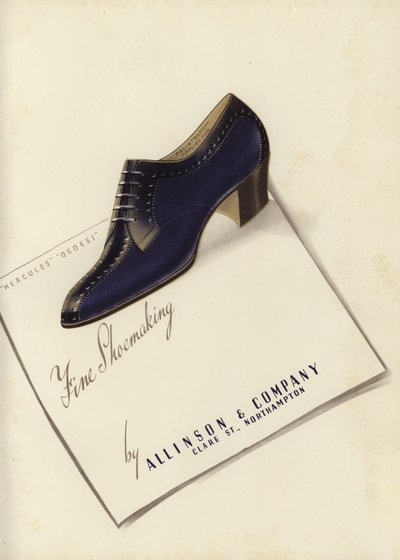 Advertentie voor damesschoenen, 1930s door English School