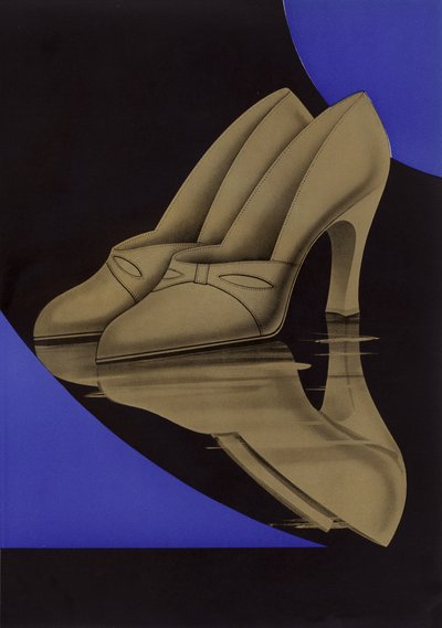 Advertentie voor damesschoenen, 1930s door English School