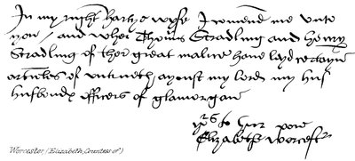 Elizabeth, Gravin van Worcester door English School