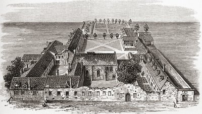 Worcester College, voorheen Gloucester Hall, Oxford ca. 1673, uit 
