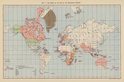 Wereld aan het einde van de negentiende eeuw door English School