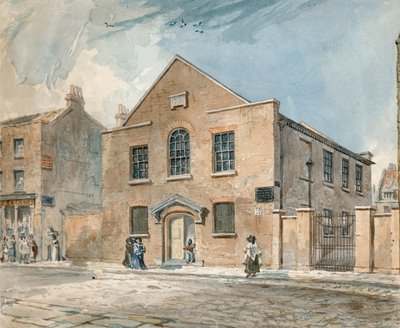Worship Street Baptist Kapel, Londen door English School